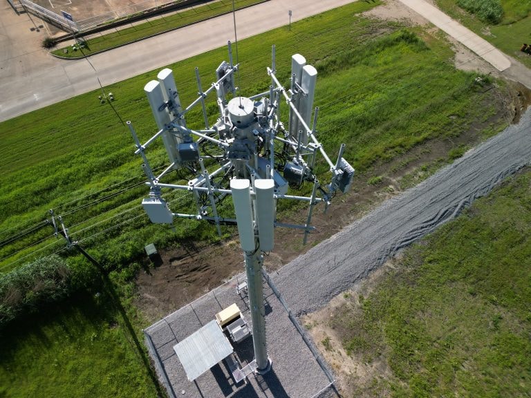 Cell Tower — Aerial Overview